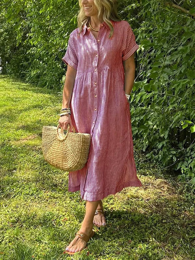 Charleigh | Elegant Striped Dress