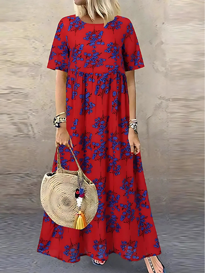 Twila | Casual Floral Printed Baggy Dress