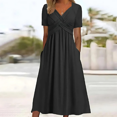 Leia | Elegant Dress with Tummy Coverage
