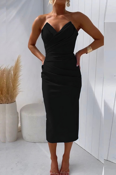 Holly | Elegant Strapless Dress