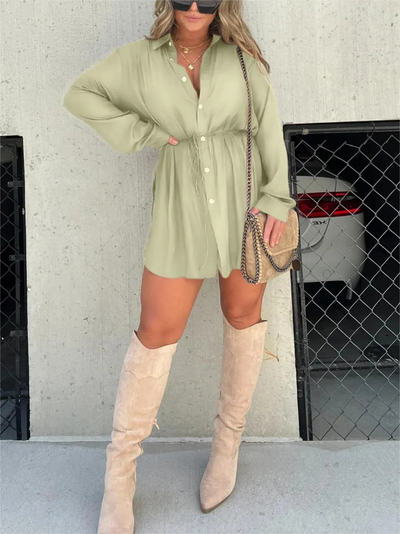 Chandria | Trendy Satin Romper Dress