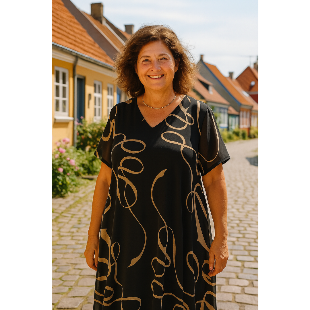 Sanne | Elegant Printed Dress