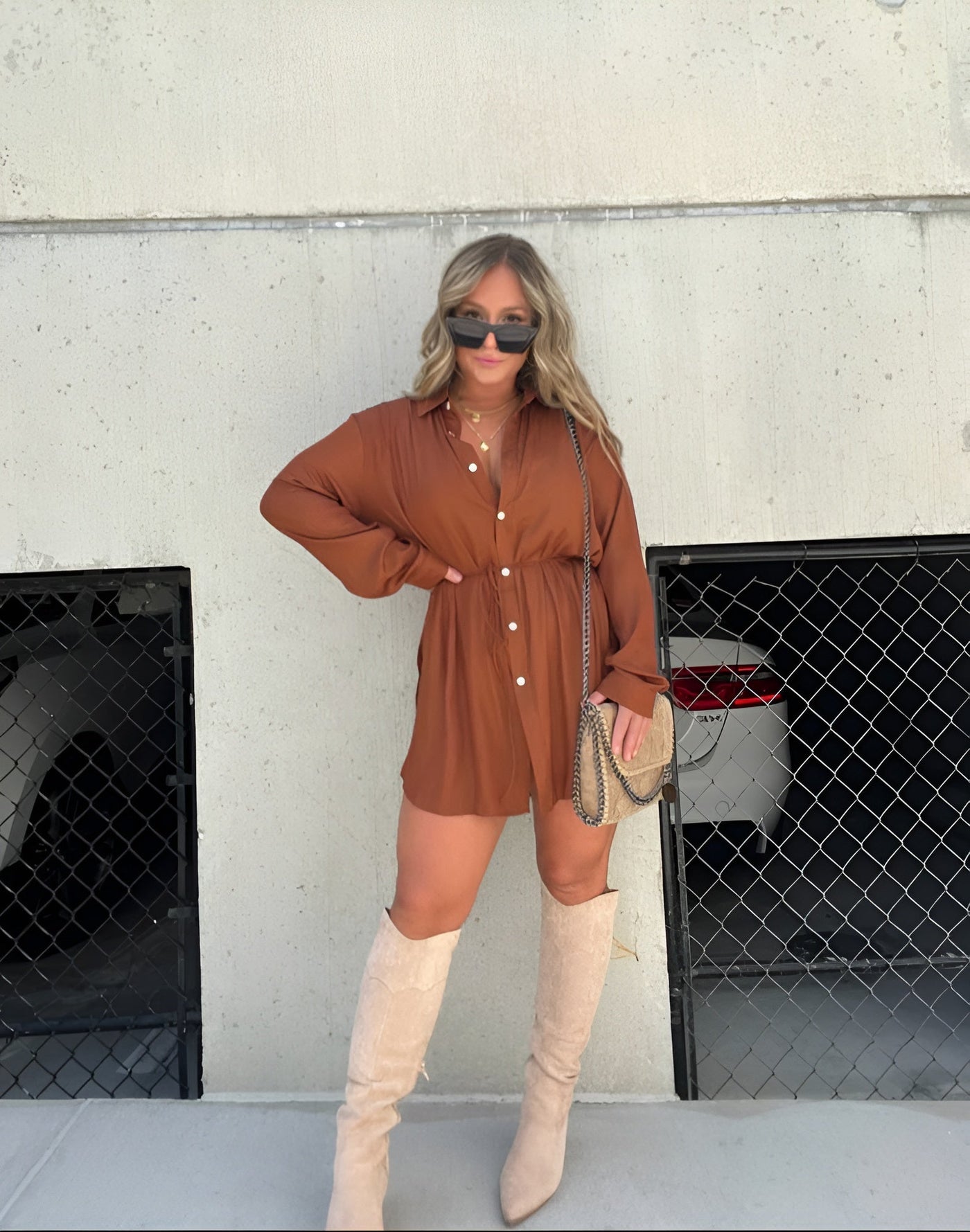 Chandria | Trendy Satin Romper Dress