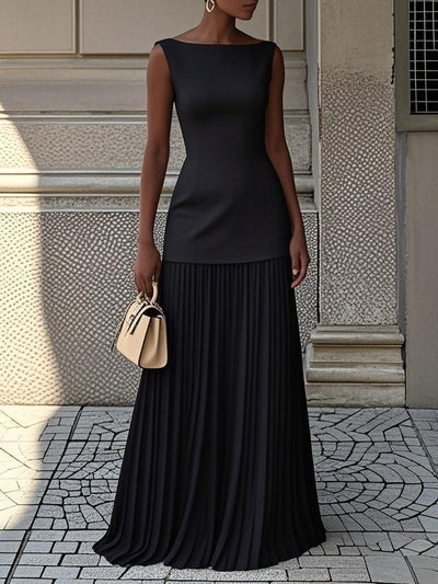 Willena | Pleated Maxi Dress