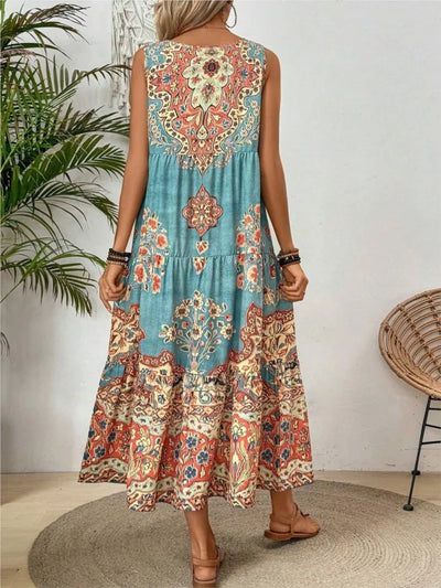 Warrina | Vintage Printed A-line Dress