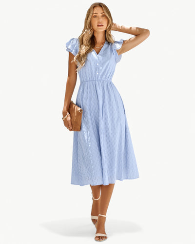 Orly｜V-neck Midi Dress