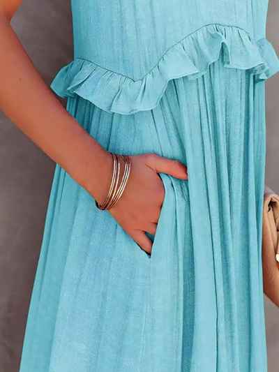 Betania | Ruffle Breeze Maxi Dress
