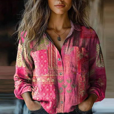 Valentina | Printed Vintage Blouse